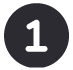 One in circle icon