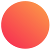 Circle filled in with a pink and orange linear gradient