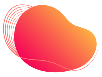 Pink and orange gradient fun shape.