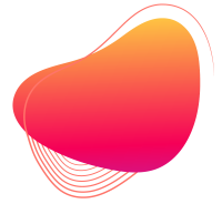 Fun shape with a fill of pink and orange linear gradient